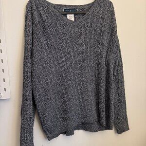 Karen Scott gray cardigan womens petit